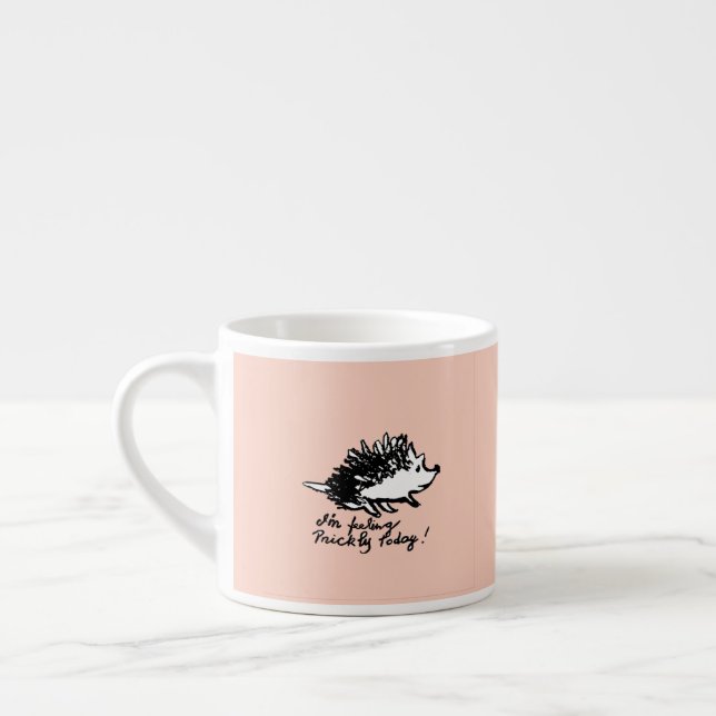 Cute Hedgehog illustration Espresso Cup (Left)
