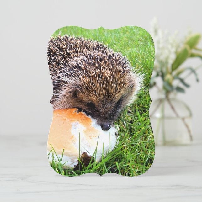 CUTE HEDGEHOG Invitation (Standing Front)