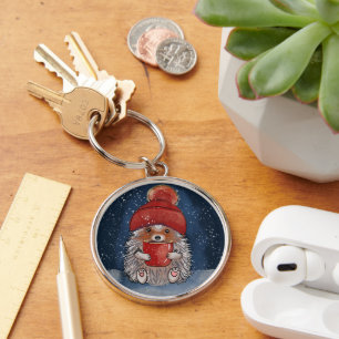 Cute Hedgehog Key Ring