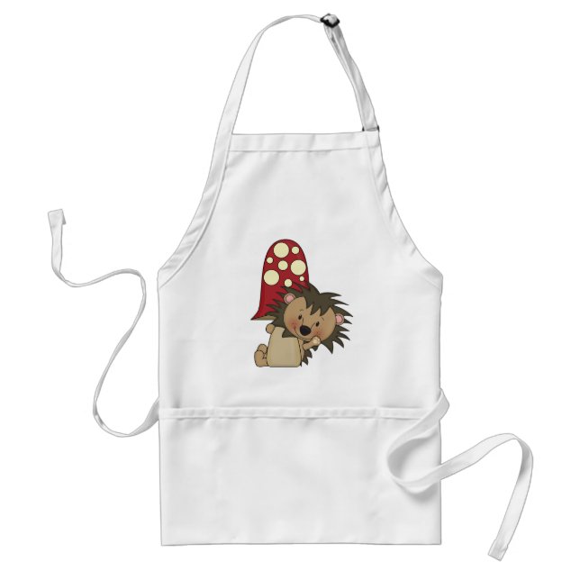 Cute Hedgehog kitchen Cartoon apron (Front)