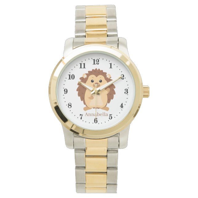 cute hedgehog lovers add name Watch  (Front)