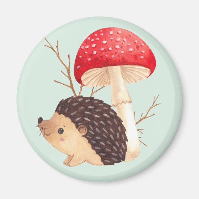 Cute Hedgehog Magnet (Front)