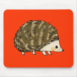 Cute hedgehog mouse mat