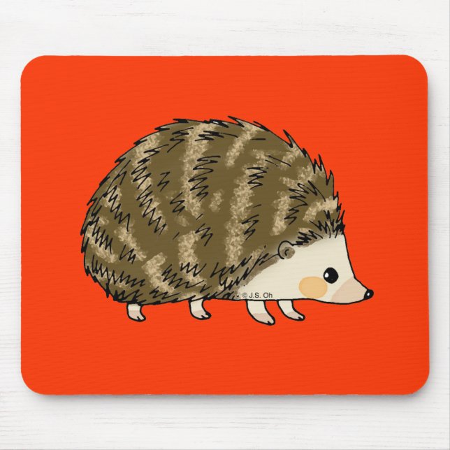 Cute hedgehog mouse mat (Front)