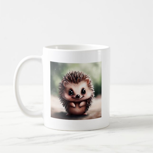 Cute Hedgehog Mug - Cute Animal Mugs  (Left)