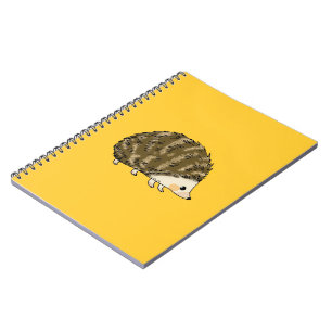 Cute hedgehog notebook