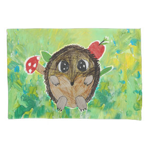 Cute Hedgehog Pillowcase