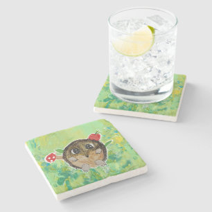 Cute Hedgehog Stone Coaster