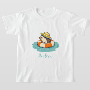 Cute Hedgehog Summer vacation Beach T-Shirt