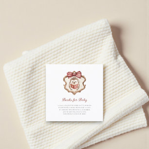 Cute Hedgehog Watercolor Books for Baby Enclosure  Card