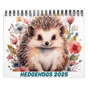 CUTE HEDGEHOGS 2025 CALENDAR