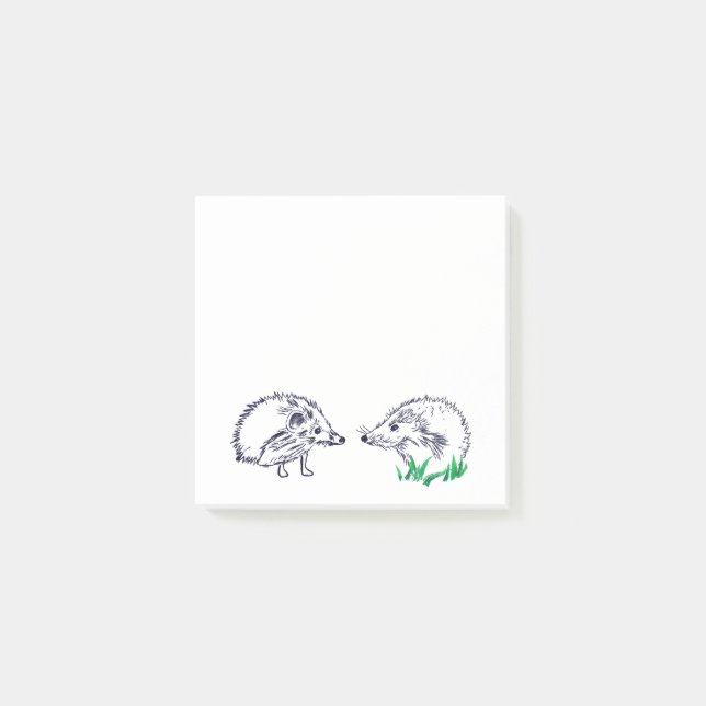 Cute Hedgehogs Drawing Notes (Front)