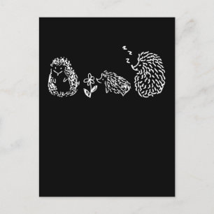 Cute Hedgehogs Family Sleeping Pet Postcard