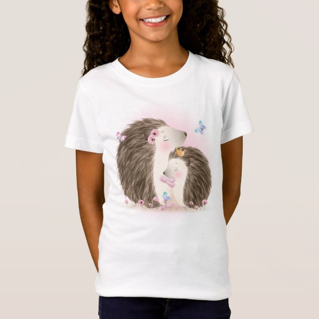 Cute Hedgehogs T-Shirt (Front)