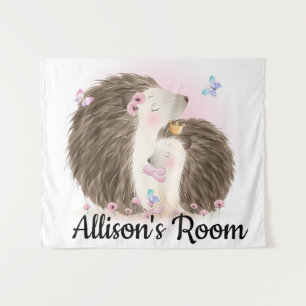 Cute Hedgehogs Tapestry