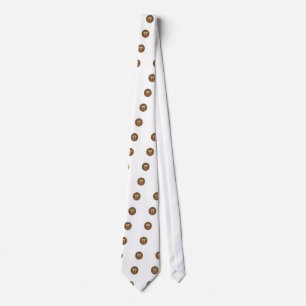 Cute Hedgehug hugging heart Tie