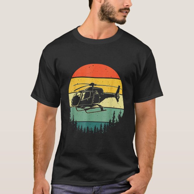 Cute Helicopter For Men Women Aviator Helicopter P T-Shirt (Front)