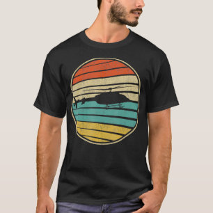 Cute Helicopter Gift Retro Vintage 70s 80s Helicop T-Shirt