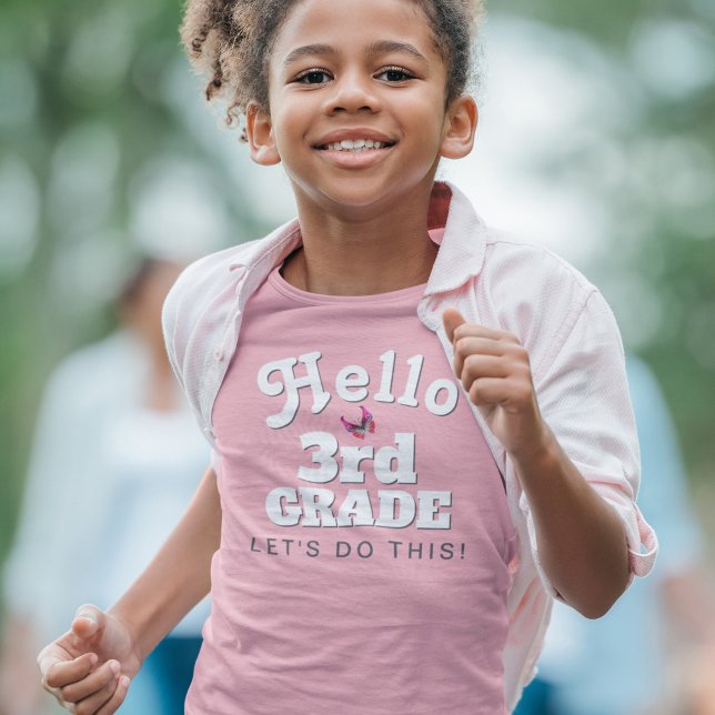 Cute Hello 3rd Grade Back to School T-Shirt (Creator Uploaded)