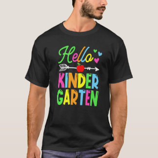 Cute Hello Kindergarten Back To School First Day O T-Shirt