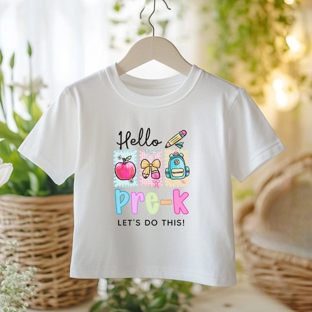 Cute Hello Pre-K Preppy T-Shirt (Creator Uploaded)