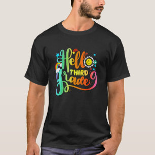 Cute Hello Third Grade 3rd Grade Back To School Gi T-Shirt