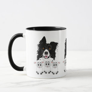 Cute Herding Dog & Sheep Mug