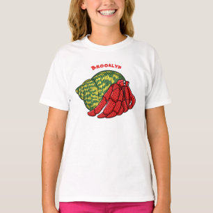 Cute hermit crab cartoon illustration T-Shirt