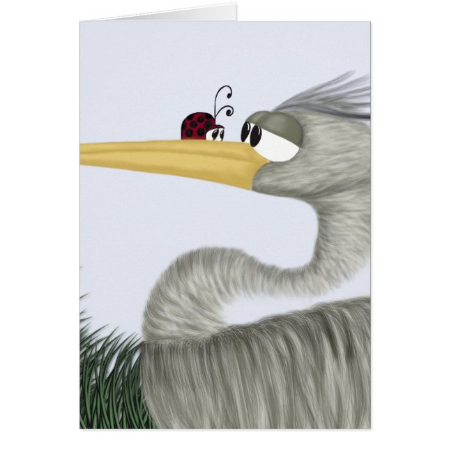 Cute Heron and Ladybug (Front)
