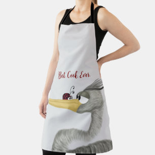 Cute Heron and Ladybug Apron