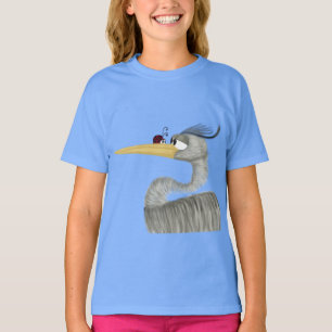 Cute Heron and Ladybug T-Shirt