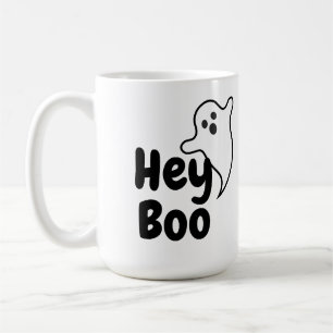 Cute Hey Boo Funny Ghost Halloween Coffee Mug