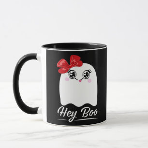 Cute Hey Boo Halloween Design Mug
