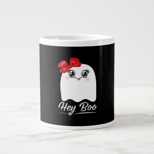 Cute Hey Boo Halloween Large Coffee Mug