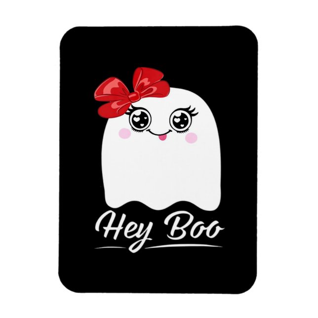 Cute Hey Boo Halloween Magnet (Vertical)