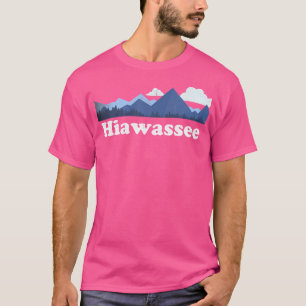 Cute Hiawassee Georgia Ga Retro Blue Ridge Mountai T-Shirt