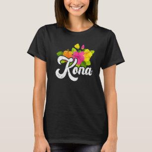 Cute Hibiscus Flower Summer Vacation Hawaii Kona B T-Shirt