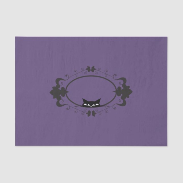 Cute Hiding Cat Tissue Paper (Front)