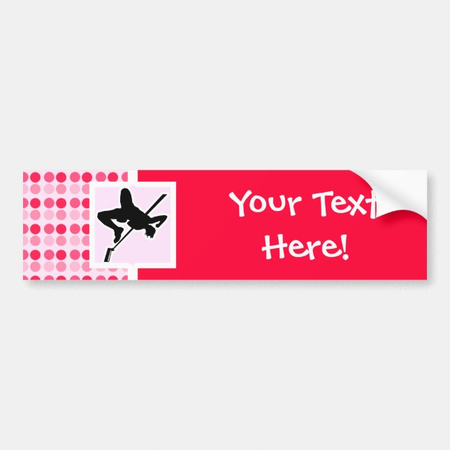 Cute High Jump Bumper Sticker (Front)