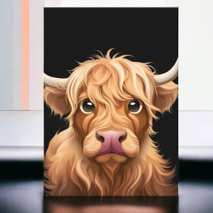 Cute Highland Cow Card