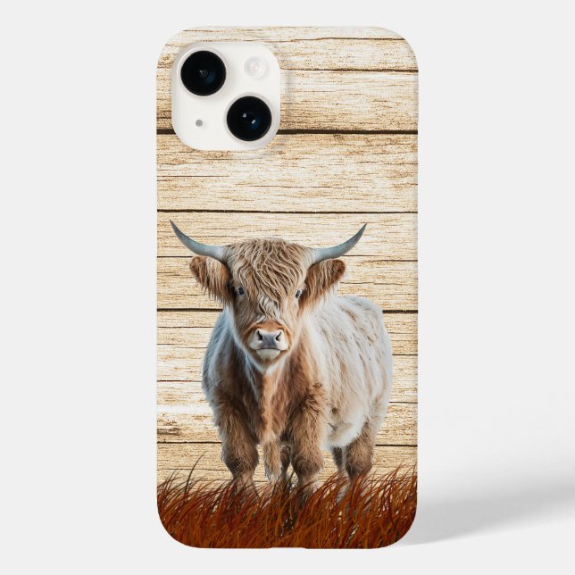 Cute Highland Cow Case-Mate iPhone Case (Back)