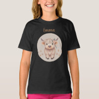 Cute Highland Cow Design for Girls
