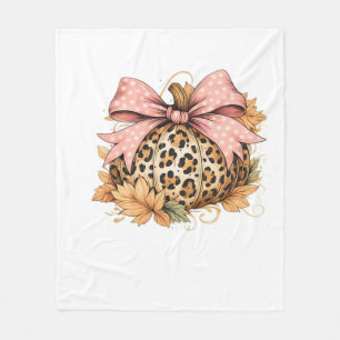 Cute Highland Cow Fall Autumn Girly Thanksgiving C Fleece Blanket
