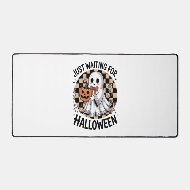 Cute Highland Cow Halloween (2) Desk Mat (Front)