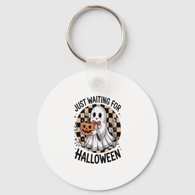 Cute Highland Cow Halloween (2) Key Ring (Front)