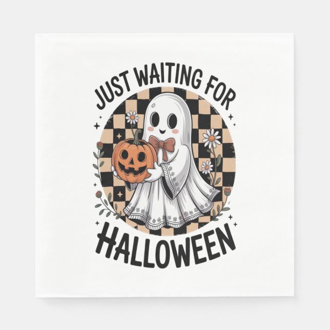 Cute Highland Cow Halloween (2) Napkin (Front)