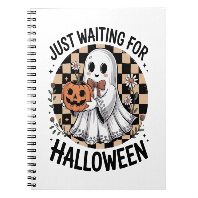Cute Highland Cow Halloween (2) Notebook (Front)
