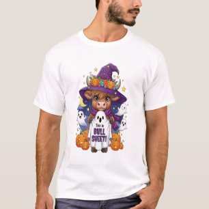 Cute Highland Cow Halloween T-Shirt