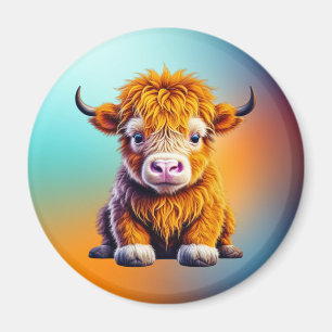 Cute Highland Cow  Magnet