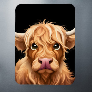 Cute Highland Cow Magnet